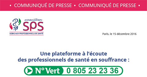 Association SPS – Soins aux professionnels de santé